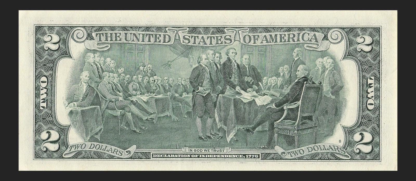 Binary Low Serial Number Star Note Two Dollar Bill G00002220* 2s 0s Chicago