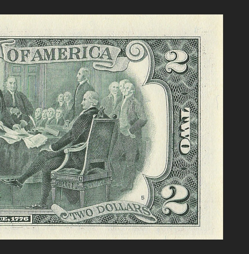 Binary Low Serial Number Star Note Two Dollar Bill H00003303* 3s 0s St Louis