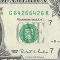 Repeater Fancy Serial Number One Dollar Bill 1985 2s 4s 6s GK Block Trinary