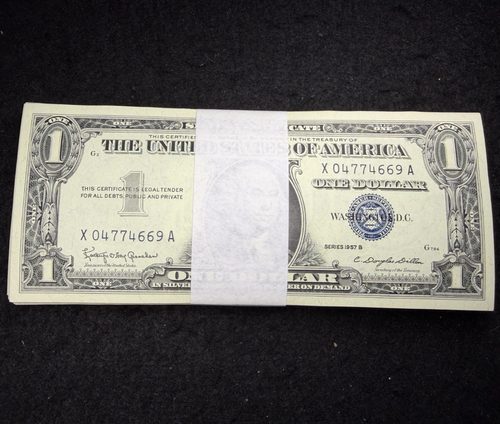 $1 One Dollar Silver Certificate Crisp UNC 1957 Era Note *BUYING 1 NOTE*