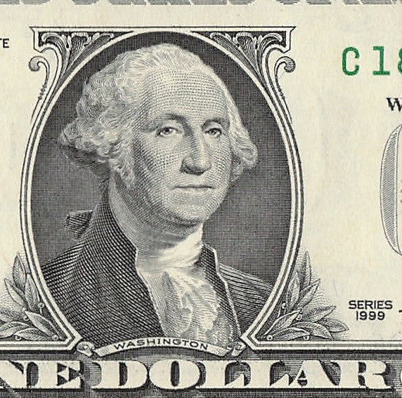 Century Star Note One Dollar Bill 1999 $1 C* Block Philadelphia Date 1889 1989