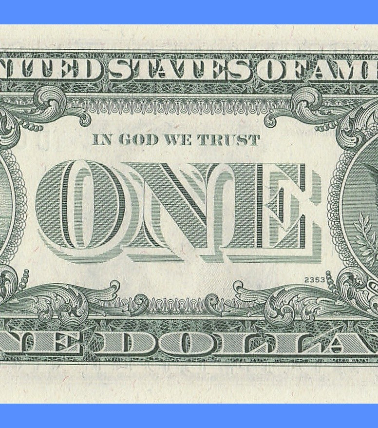 Repeater Fancy Serial Number One Dollar Bill 1977 Richmond 0s 2s 3s 6s DB