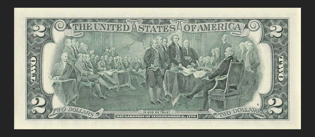Binary Low Serial Number Star Note Two Dollar Bill F00003033* 3s 0s Atlanta