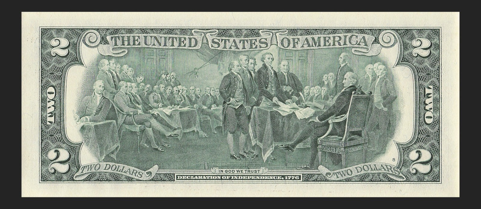 Binary Low Serial Number Star Note Two Dollar Bill F00003033* 3s 0s Atlanta
