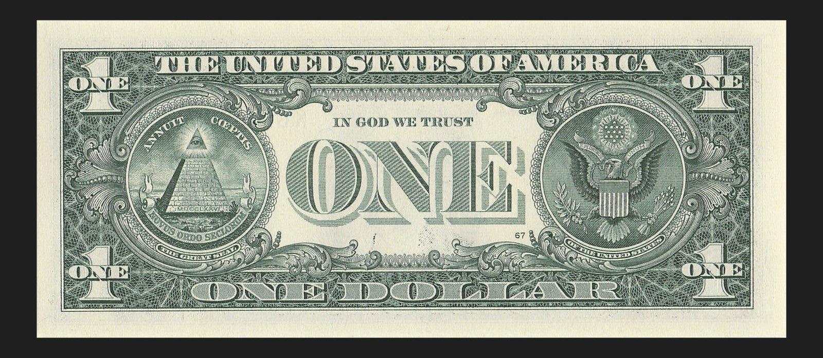 Seven of a Kind 6s One Dollar Bill Fancy Serial Number 2021 $1 KA Block