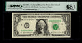 Low Serial Number 80 Fancy Serial Number One Dollar Bill PMG D00000080B