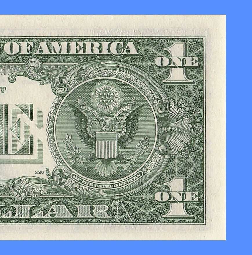 Radar Fancy Serial Number One Dollar Bill 1985 2s 5s 6s 7s KF Block