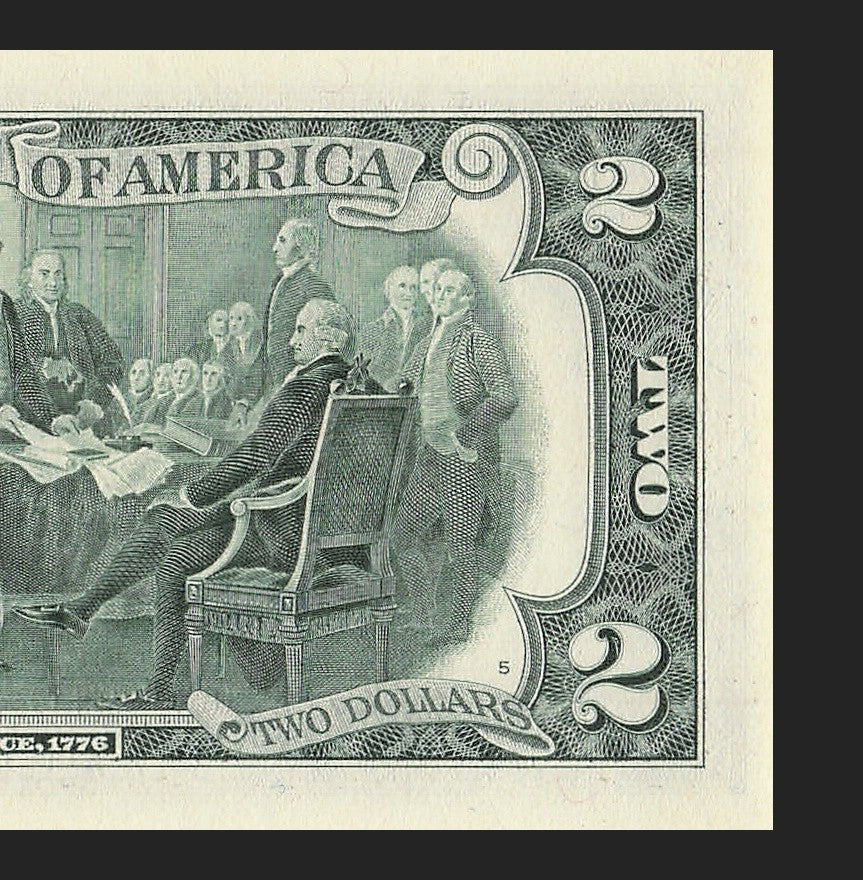 Binary Low Serial Number Star Note Two Dollar Bill C00005050* 5s 0s Philadelphia