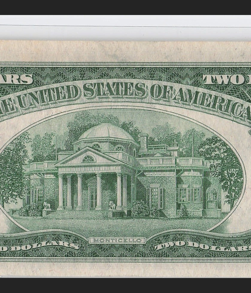 Four in a Row 0s Fancy Serial Number Two Dollar Red Seal 1953A $2 POS 3