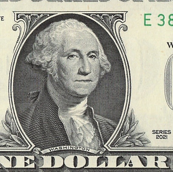Seven of a Kind 3s One Dollar Bill Fancy Serial Number 2021 $1 EA Block