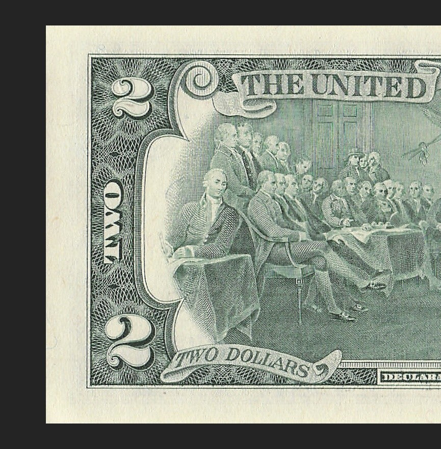 Binary Low Serial Number Star Note Two Dollar Bill C00008080* 8s 0s Philadelphia