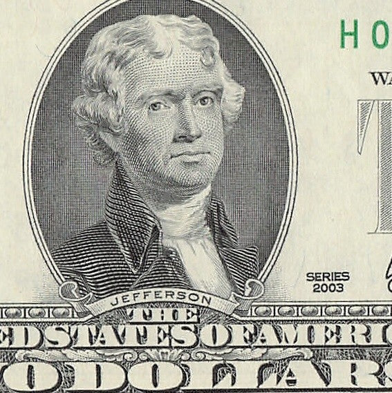 Binary Low Serial Number Star Note Two Dollar Bill H00002202* 2s 0s St Louis