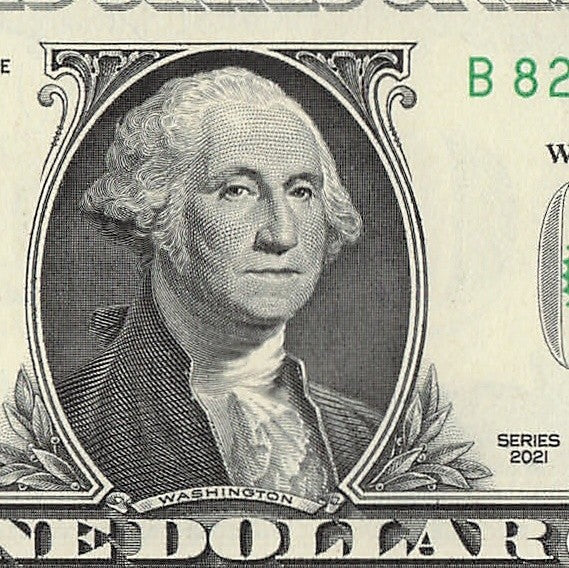 Radar Fancy Serial Number One Dollar Bill 2021 $1 BC Palindrome 2s 4s 8s