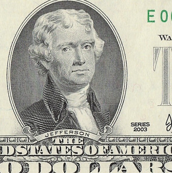 Binary Low Serial Number Star Note Two Dollar Bill E00004004* 4s 0s Richmond