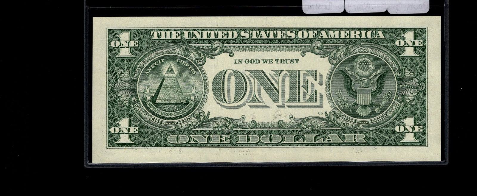 Double Quad True Binary 0s 1s Fancy Serial Number One Dollar Bill CD Block 2021
