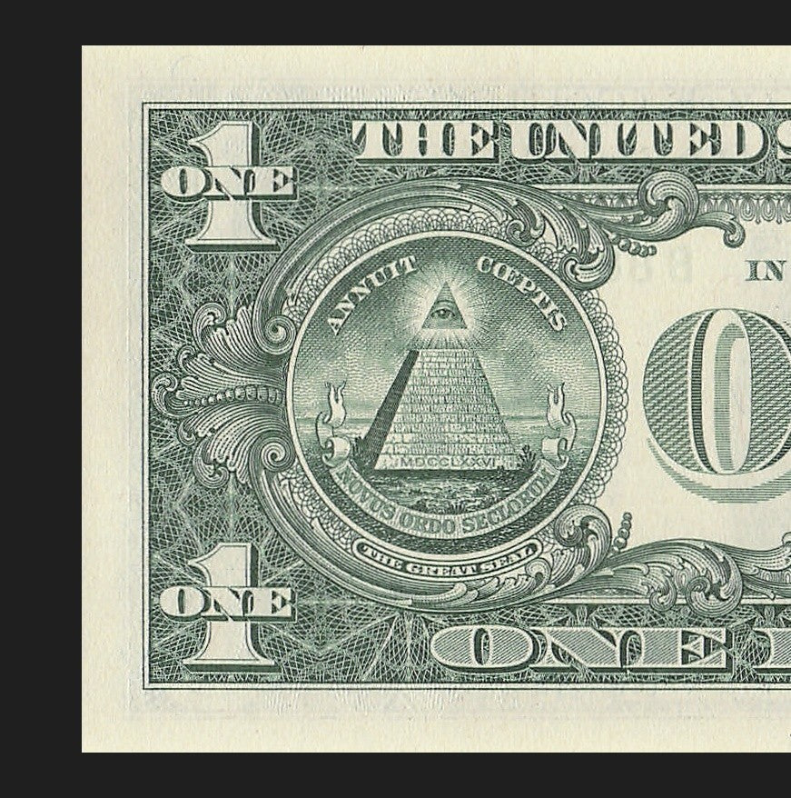 Binary Fancy Serial Number One Dollar Bill 2021 $1 BC Block 2s 8s Six in a Row