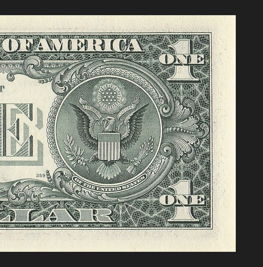 Century Star Note One Dollar Bill 1999 $1 C* Block Philadelphia Date 1889 1989