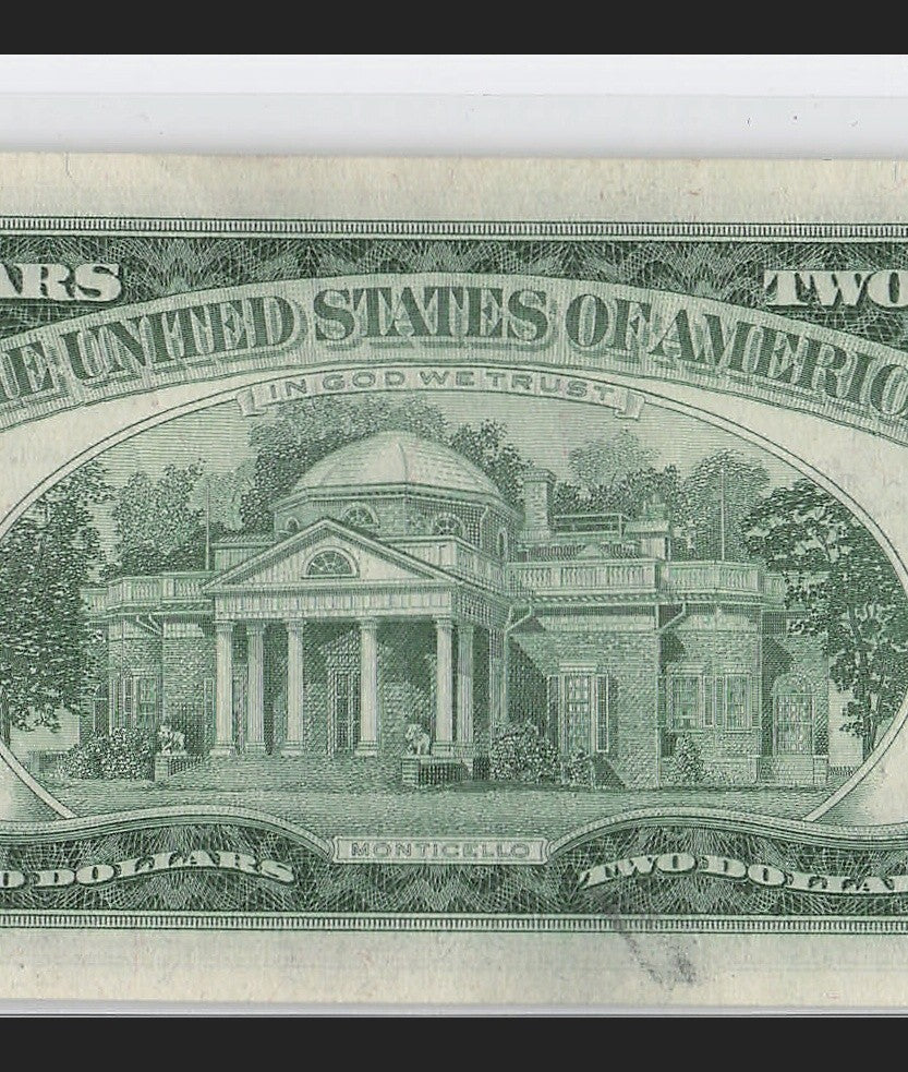 Four in a Row 6s Fancy Serial Number Two Dollar Red Seal 1953A $2 POS 3