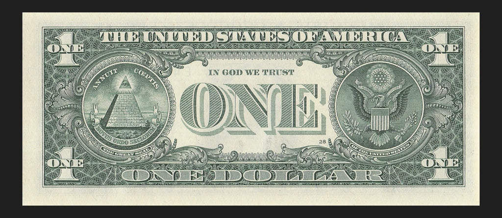 Binary Fancy Serial Number One Dollar Bill 2021 $1 Six of a Kind 4s 9s