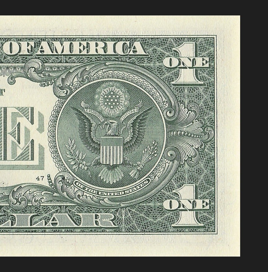 Radar Fancy Serial Number One Dollar Bill 2021 $1 BC Palindrome 2s 4s 8s