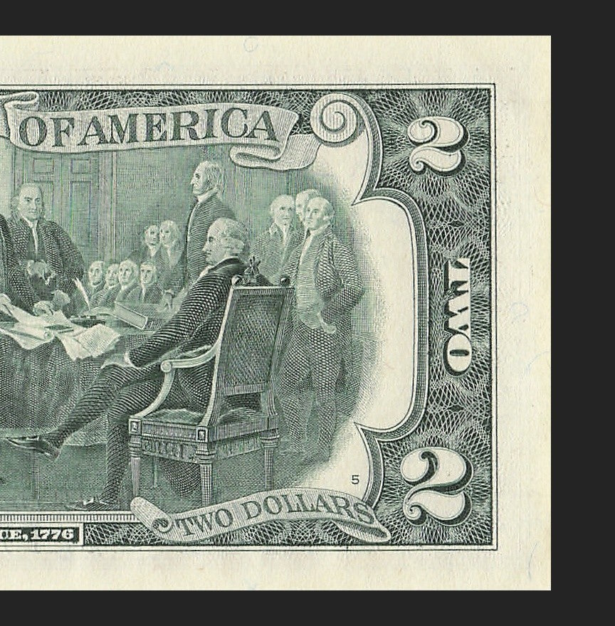 Binary Low Serial Number Star Note Two Dollar Bill E00003303* 3s 0s Richmond