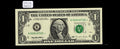 Low Serial Number Star Note One Dollar Bill 1995 K* Block  Dallas