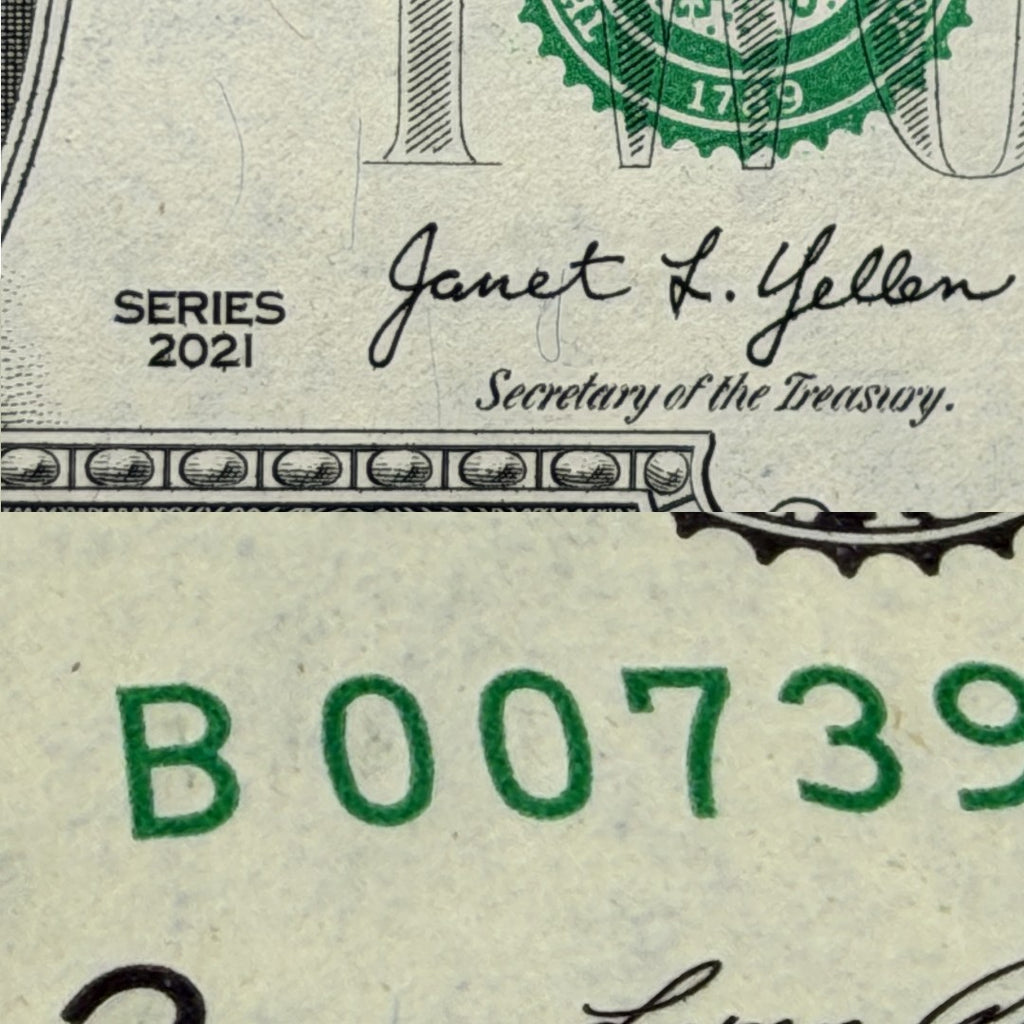 NEW 2021 $2 Two Dollar Bill New York JAMES BOND 007 SEQ From PACK BUYING 1 NOTE