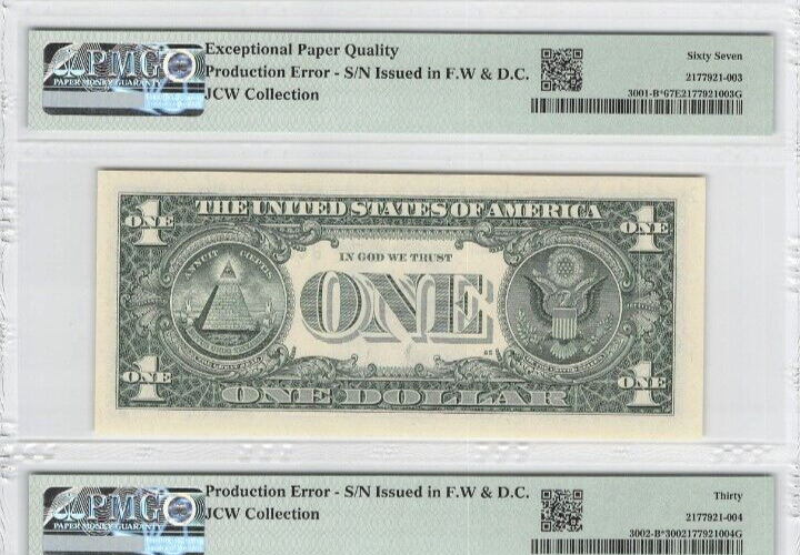 Sequential Duplicate B Star Matched Set B06398680* B06398679* Rarest Set Known