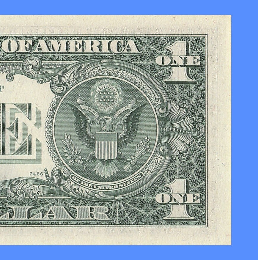 Radar Fancy Serial Number One Dollar Bill 1977 Richmond 1s 2s 5s 6s EC
