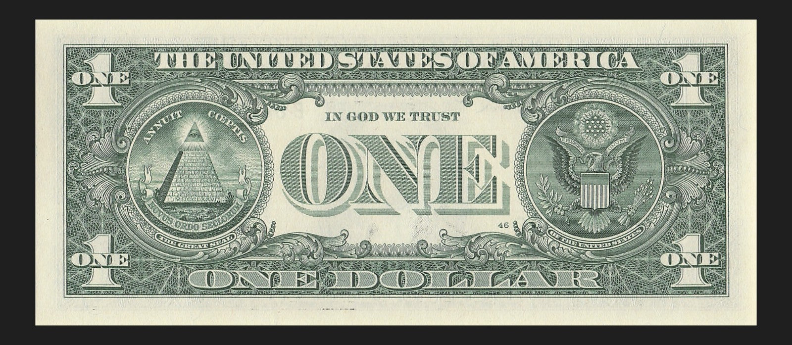 Binary Fancy Serial Number One Dollar Bill 2021 $1 BC Block 2s 8s