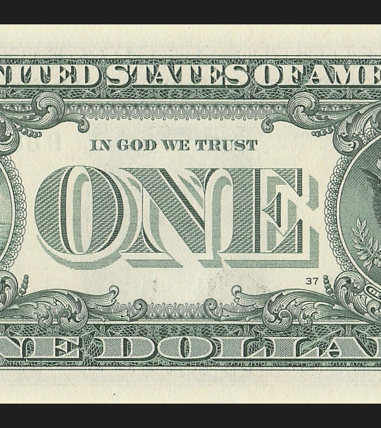 Binary Fancy Serial Number One Dollar Bill 2021 $1 BC Block 2s 8s Six in a Row