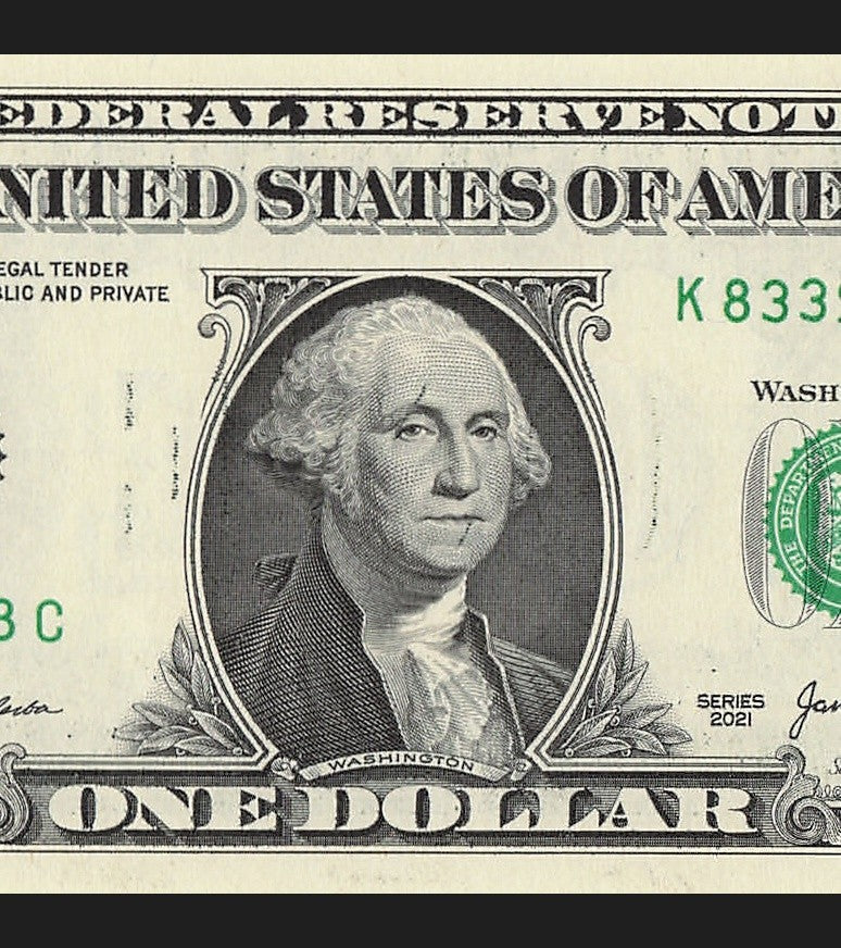 Radar Fancy Serial Number One Dollar Bill 2021 $1 KC Palindrome 3s 8s 9s