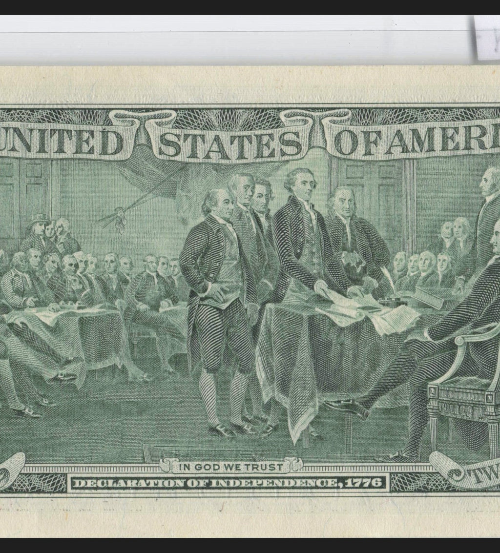 $2 Flipper Binary Repeater Fancy Serial Number Two Dollar Bill 0s 6s