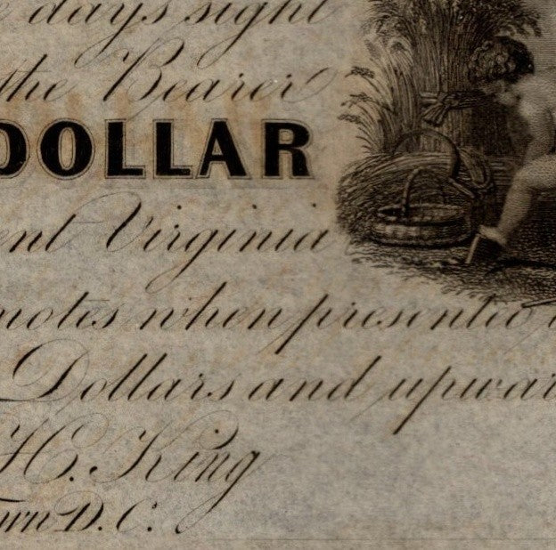 Williams Port Obsolete Maryland 1840s Era UNC $1 Buying 1 Note