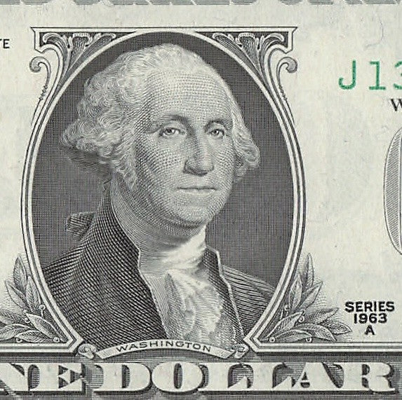 Star Note One Dollar Bill 1963A $1 J* Block Kansas City Four Trailing 0s