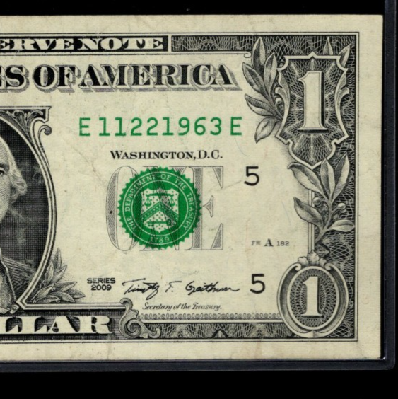 NOV 22 1963 JFK Assassination Date Note One Dollar Bill 11 22 1963
