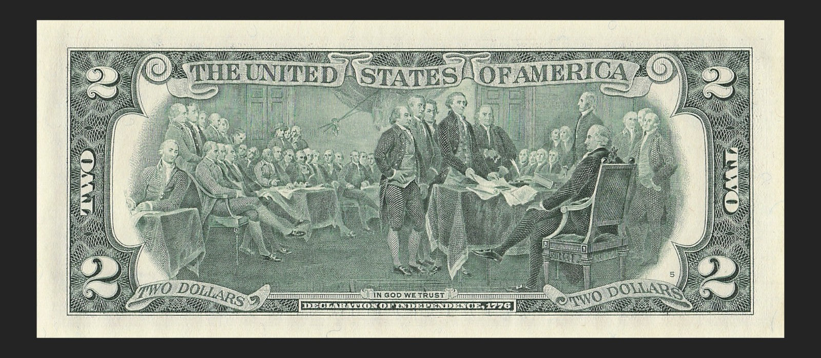 Binary Low Serial Number Star Note Two Dollar Bill E00003303* 3s 0s Richmond