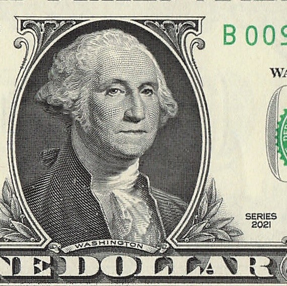 Radar Fancy Serial Number One Dollar Bill 2021 $1 BD Palindrome 0s 2s 9s Bookend