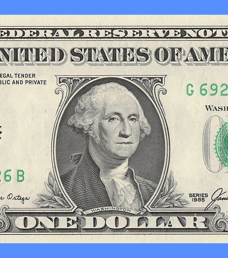Repeater Fancy Serial Number One Dollar Bill 1985 2s 6s 9s GB Block Trinary