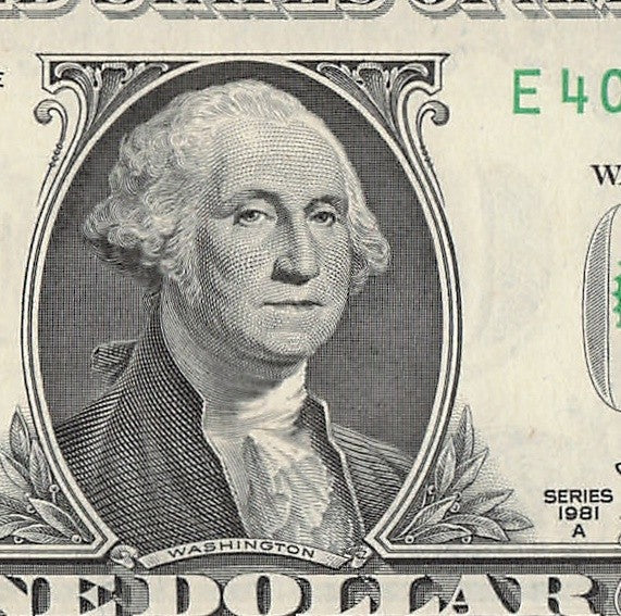 Repeater Fancy Serial Number One Dollar Bill 1981A 0s 2s 4s 6s ED Block