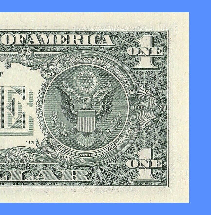 Radar Fancy Serial Number One Dollar Bill 1s 2s 6s 2003A KG Block