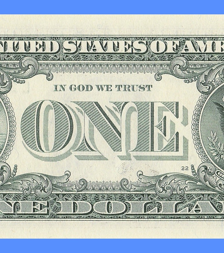 Repeater Fancy Serial Number One Dollar Bill 2s 4s 6s 0s 2003A LA Block