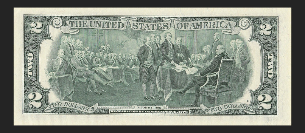 Binary Low Serial Number Star Note Two Dollar Bill L00004440* 4s 0s 444