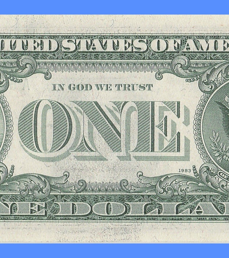 Radar Fancy Serial Number One Dollar Bill 1974 Boston 2s 4s 5s 6s AB