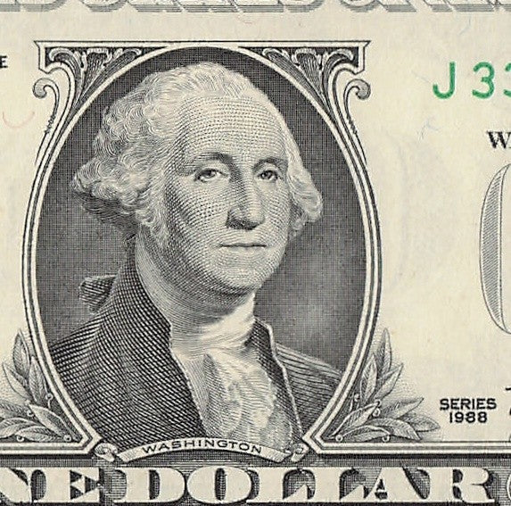 Repeater Fancy Serial Number One Dollar Bill 1988 2s 3s 6s JB Block Trinary