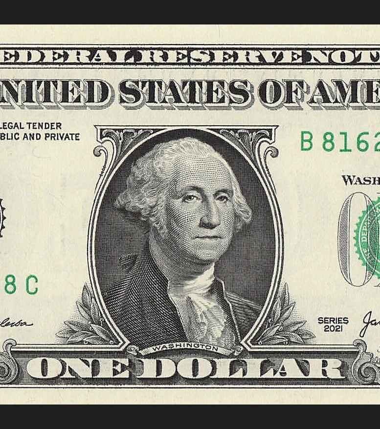 Radar Fancy Serial Number One Dollar Bill 2021 $1 BC Palindrome 8s 1s 6s 2s