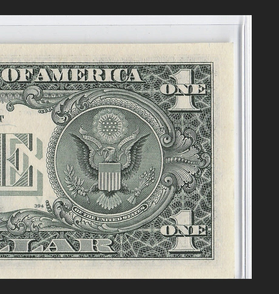 Radar Fancy Serial number One Dollar Bill FX Block X Run 1988A F62444426X