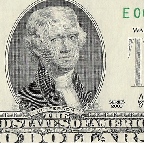 Binary Low Serial Number Star Note Two Dollar Bill E00003303* 3s 0s Richmond