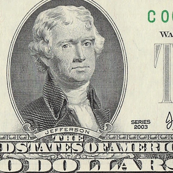 Binary Low Serial Number Star Note Two Dollar Bill C00005050* 5s 0s Philadelphia