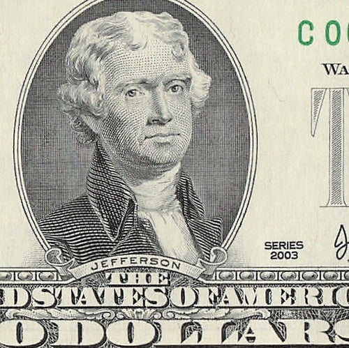 Binary Low Serial Number Star Note Two Dollar Bill C00005050* 5s 0s Philadelphia